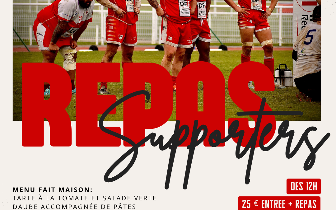 Le 2 mars : repas supporters – Derby contre Villefranche
